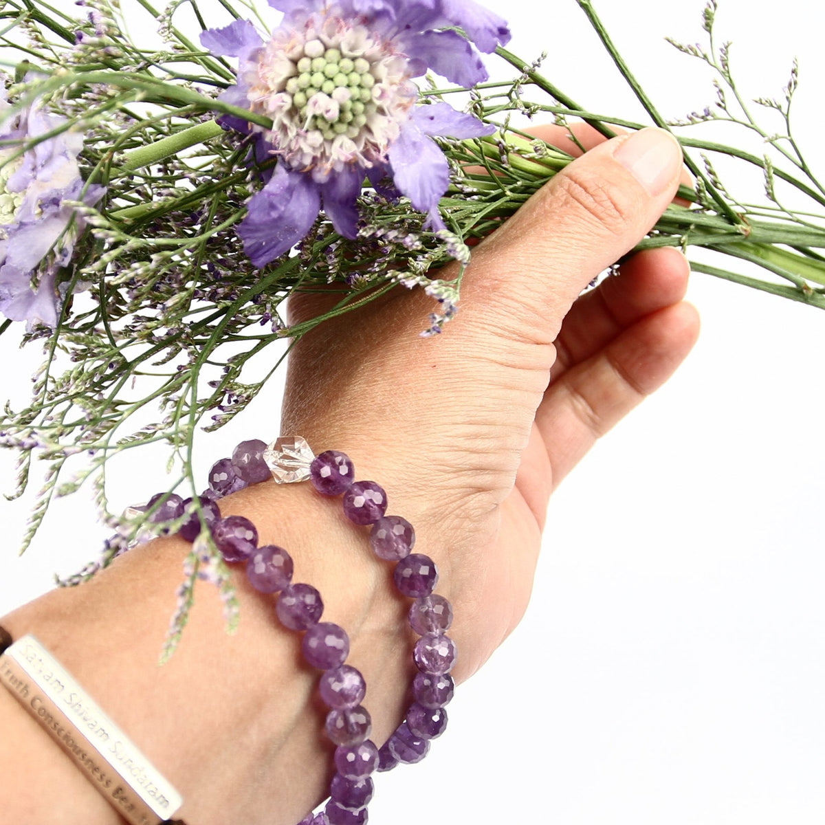 SADHVI Cleanse &amp; Awakening | Faceted Amethyst, Herkimer