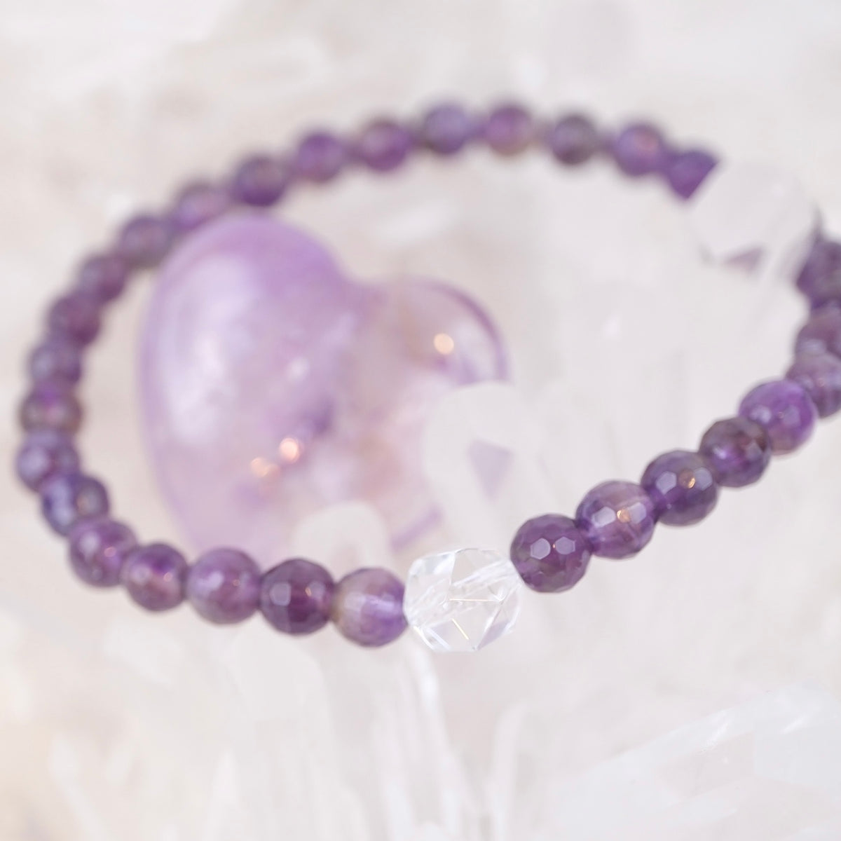 Amethyst purple bracelet by Shivoham