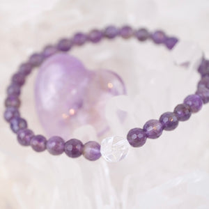'Violet light of Spirituality' AURA | Faceted Amethyst, Herkimer Quartz
