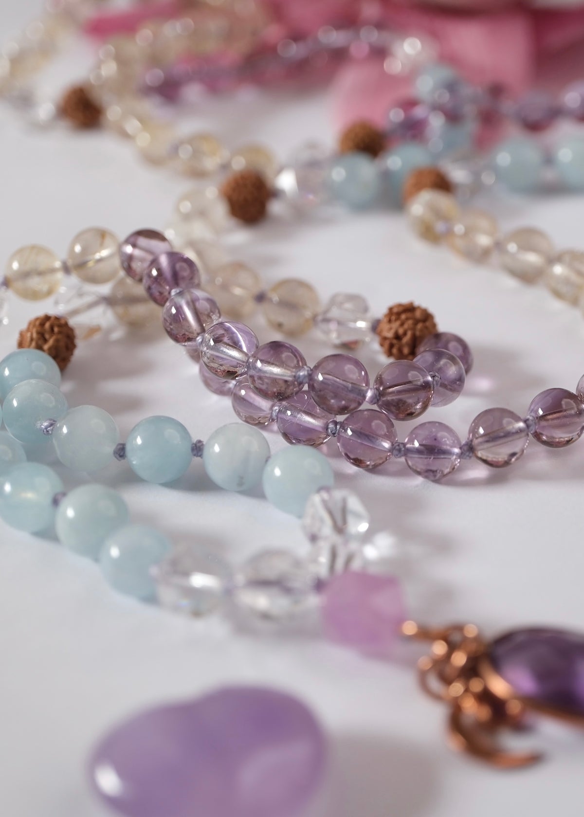 &#39;I AM&#39; St Germain &amp; the Violet Flame Mala for Spiritual Radiance