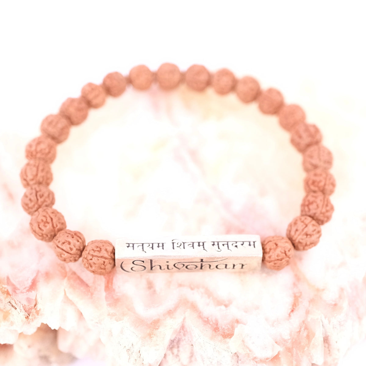 SHIVAM Rudraksha Bracelet with Mantra Bar