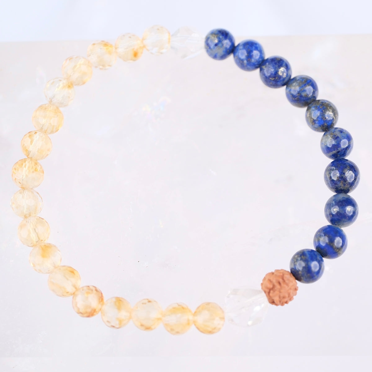 NILKANTH MAHADEV | Citrine, Lapis Lazuli bracelet