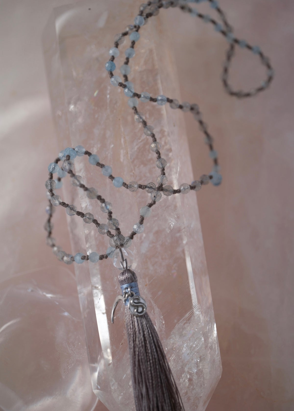 AKASH GANGA The Milky Way &amp; Pleiades path | Labradorite, Aquamarine, Herkimer
