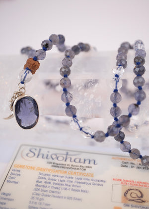 SHAMAN'S Iolite Mala | New Iteration with Iolite pendant