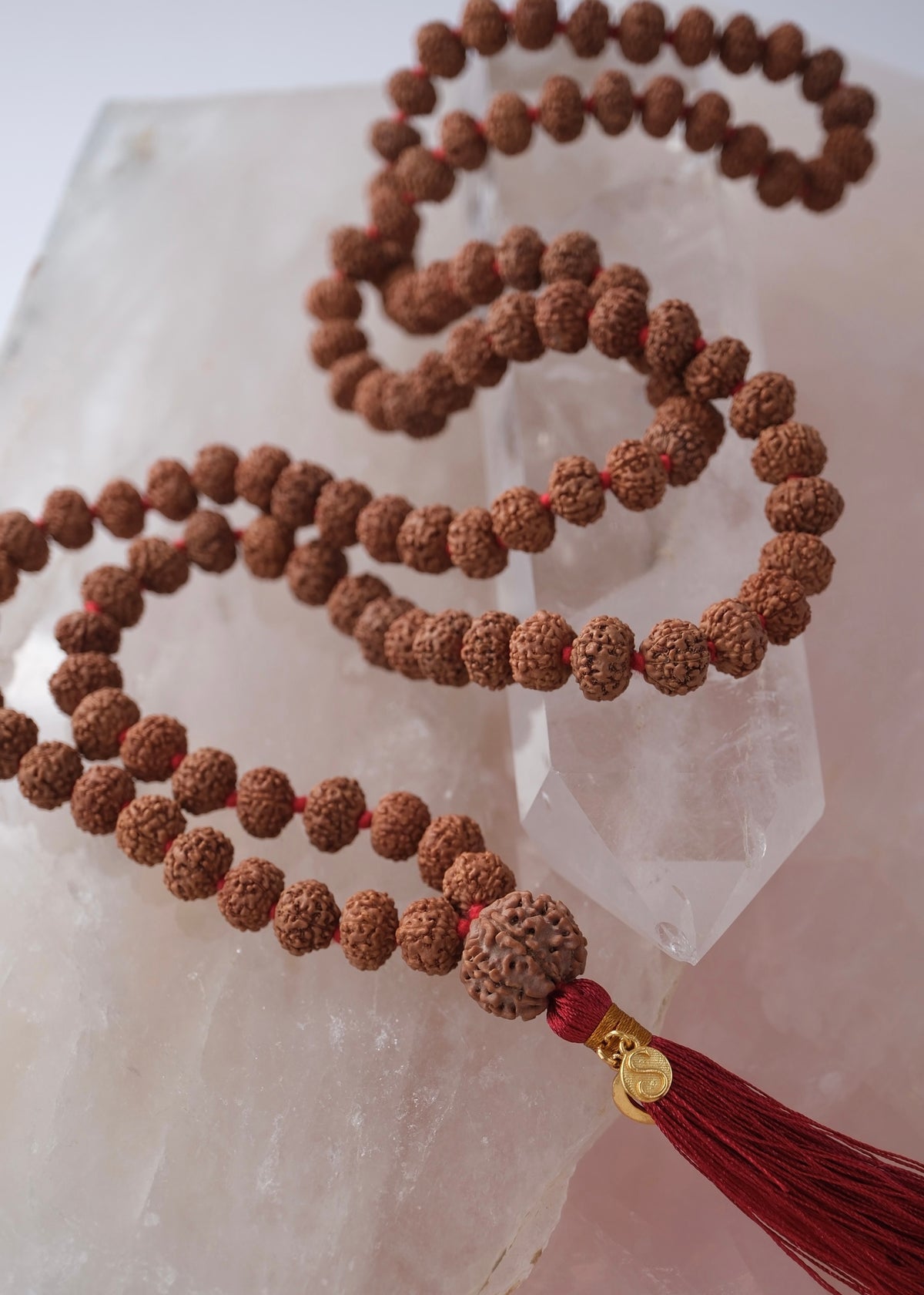 Abundance Temple LAKSHMI Mala | all 7 Mukhi Rudraksha from Indonesia &amp; Nepal