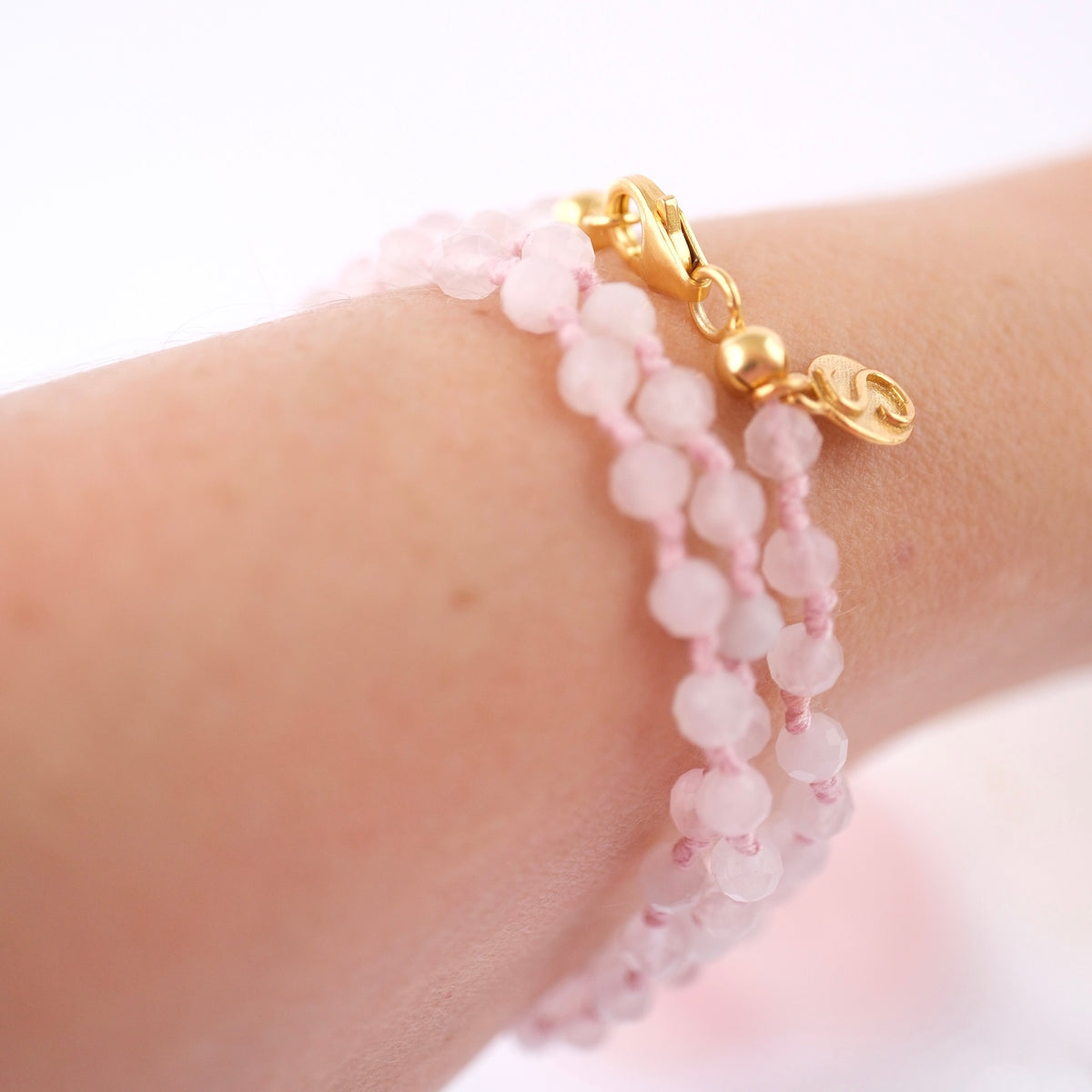 ANURAGA LOVE bracelet | Rose Quartz wrap