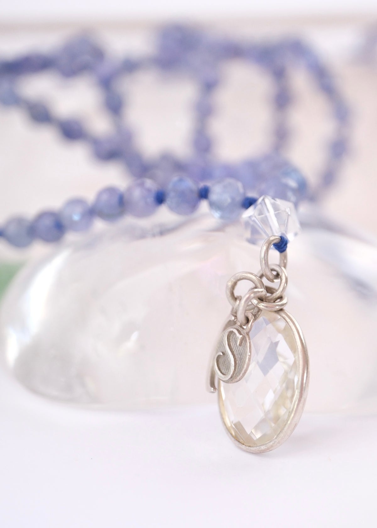 KASHI Awakened Mala | Tanzanite &amp; Himalayan Quartz | Shiva Consciousness