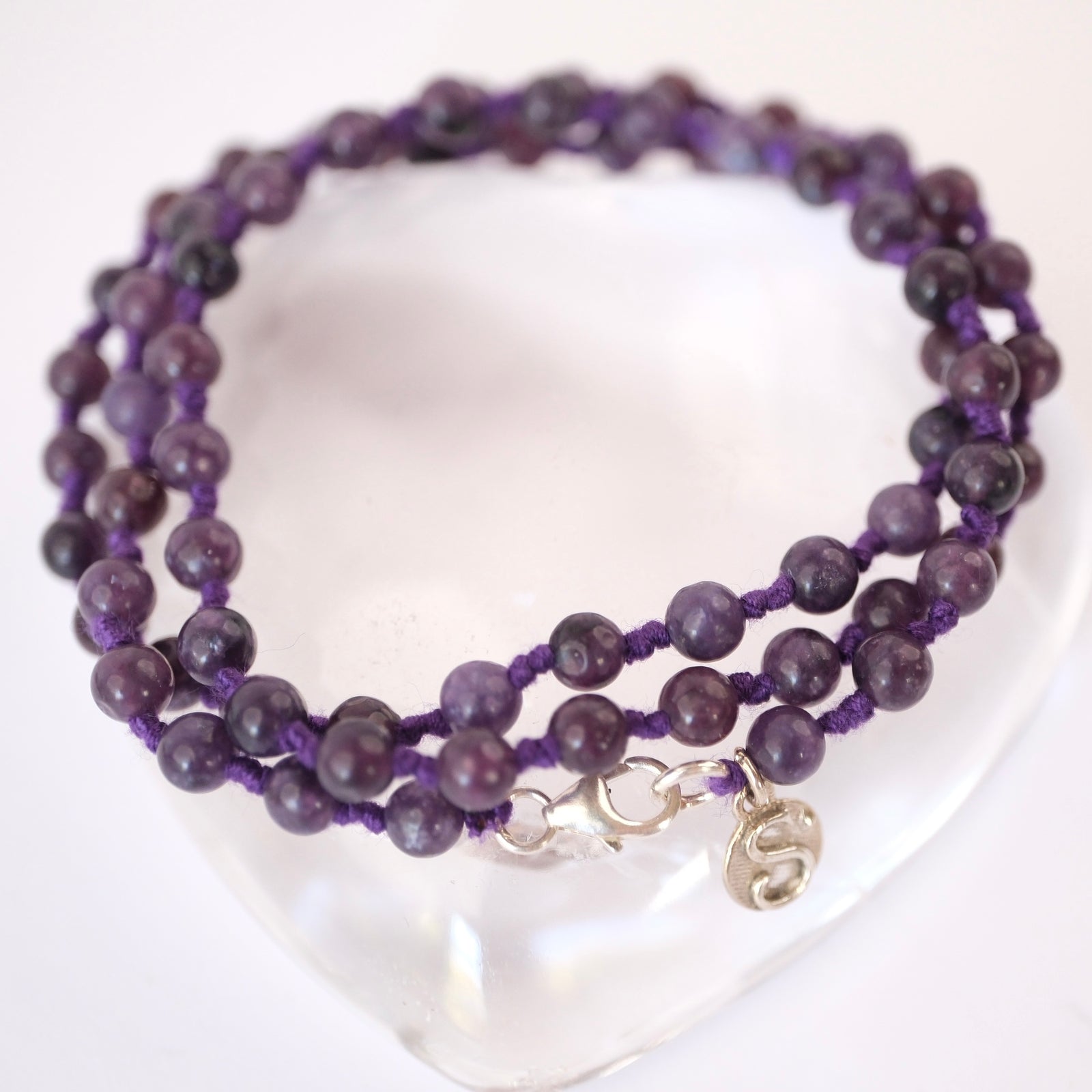 INNER LOTUS | Lepidolite wrap bracelet