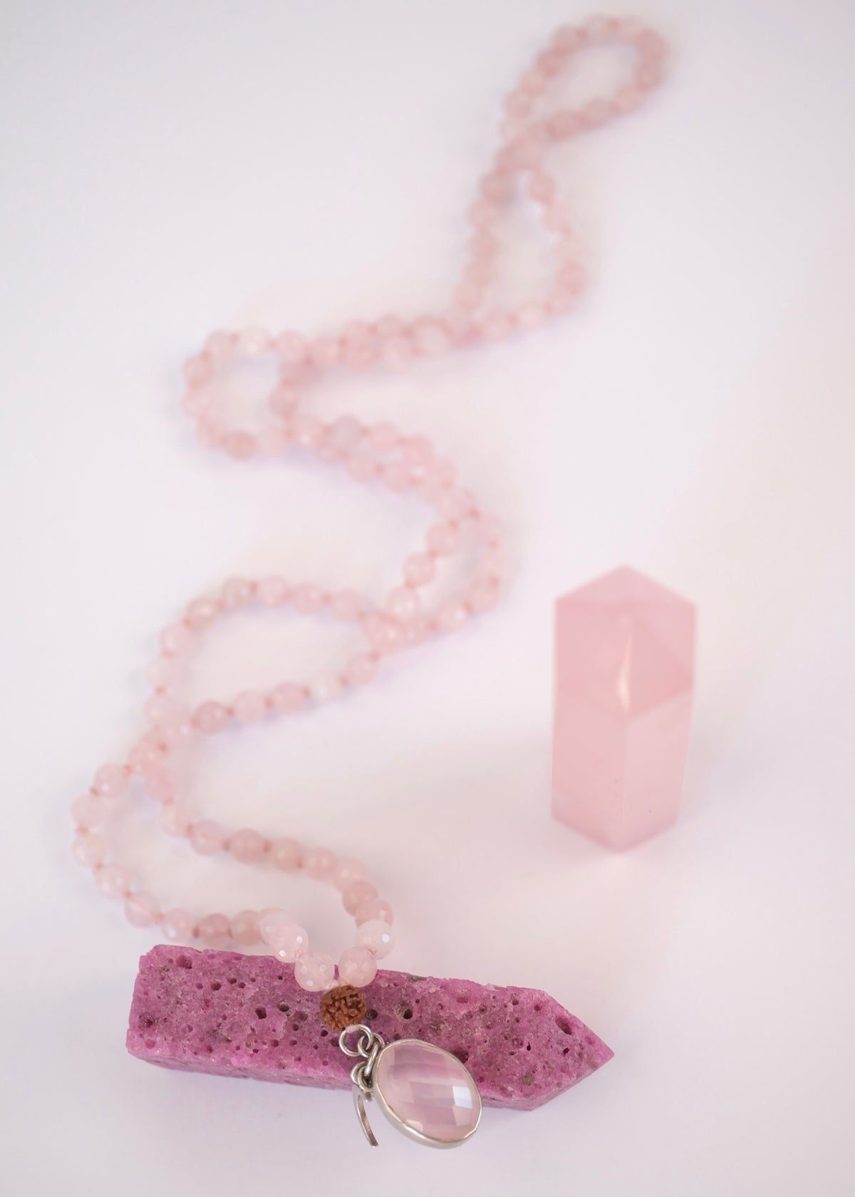 ANURAGA Deep & Abiding LOVE | Rose Quartz Mala