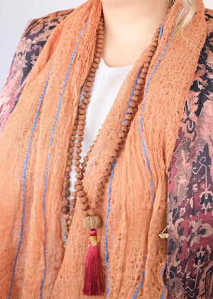 TEMPLE Collection: MAHADEV | NEPAL 5 Mukhi Guru bead, large 10mm premium Rudraksha Mala