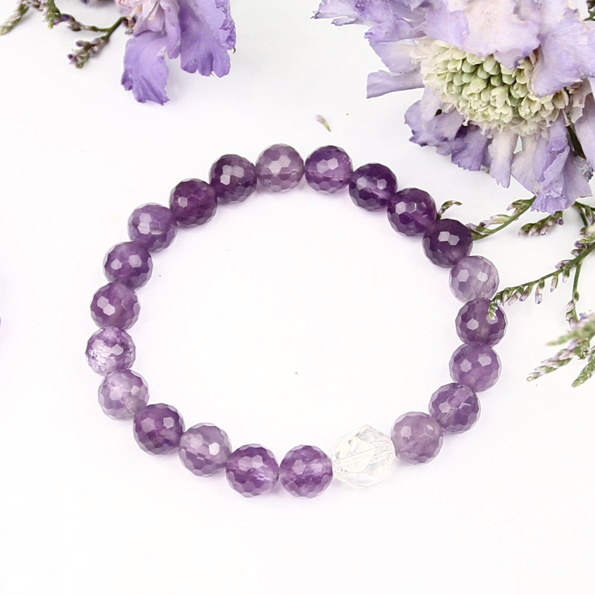 SADHVI Cleanse &amp; Awakening | Faceted Amethyst, Herkimer