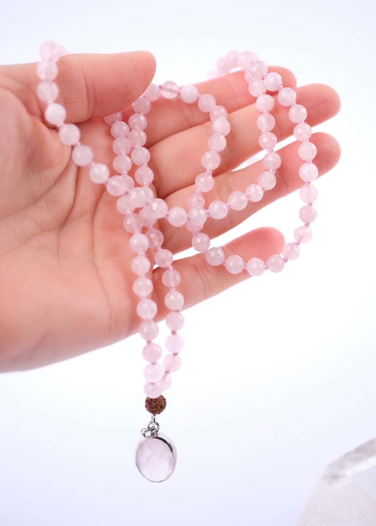 ANURAGA Deep &amp; Abiding LOVE | Rose Quartz Mala