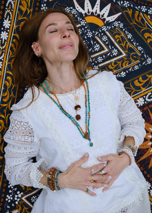 TRANSFORMATION Mala | Malachite, Green Onyx & Rudraksha