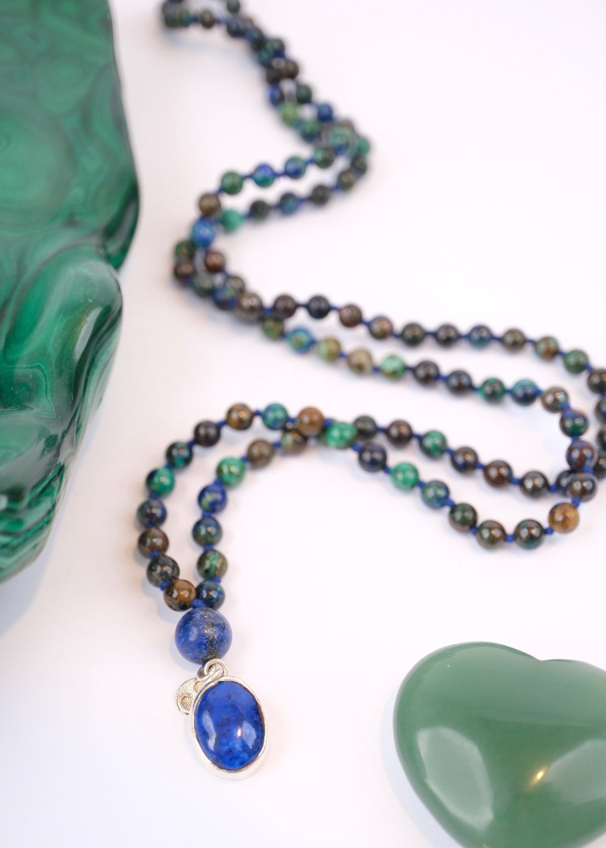 ROHANA Healing to Wholeness | Chrysocolla, Lapis Lazuli Mala