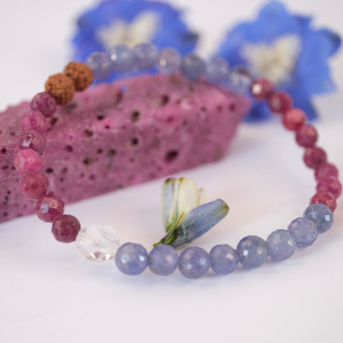 PRIESTESS Bracelet  | Tanzanite, Ruby