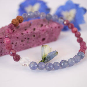 PRIESTESS Bracelet  | Tanzanite, Ruby