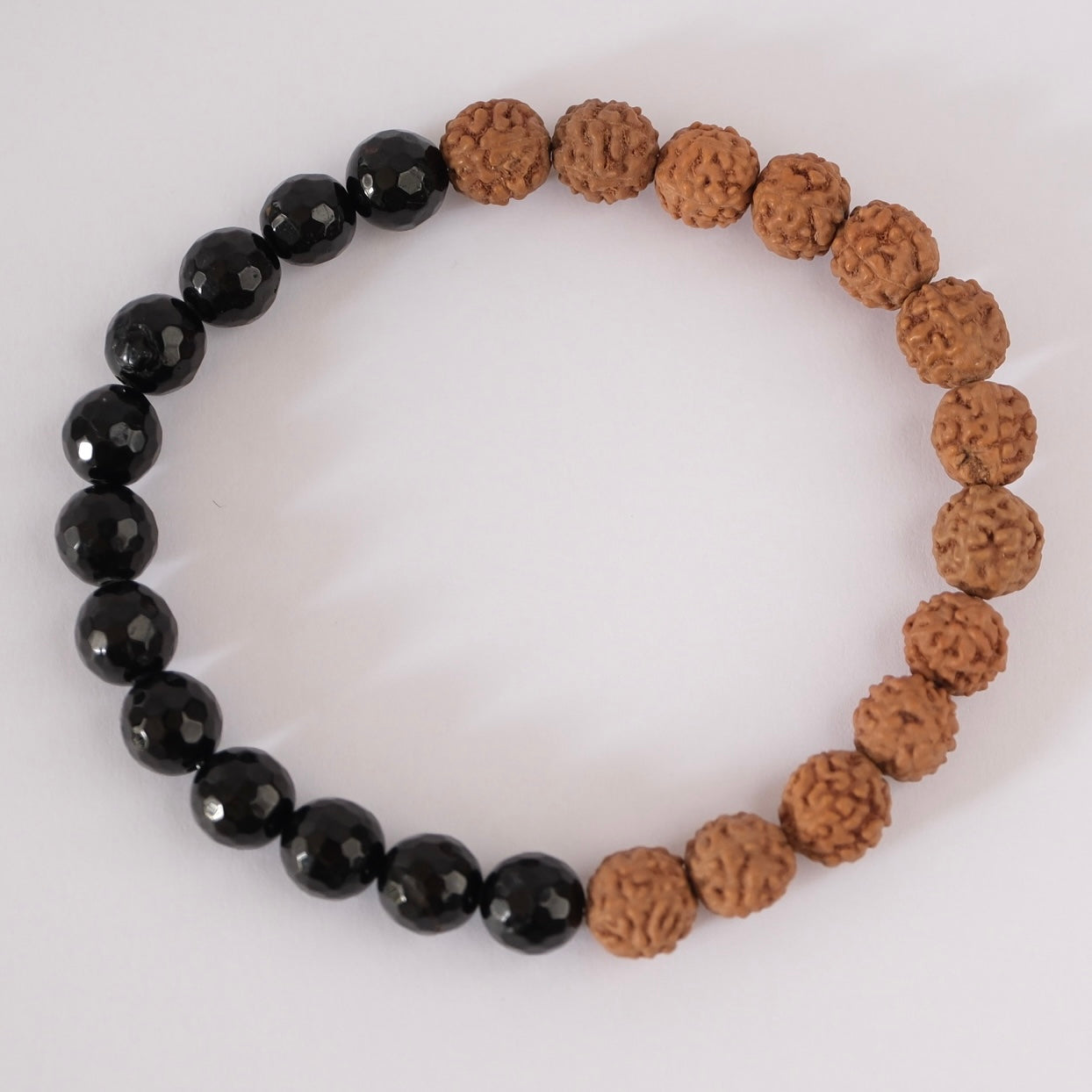 VEDANTA Onyx Rudraksha Men's Bracelet | Knowing Spirit