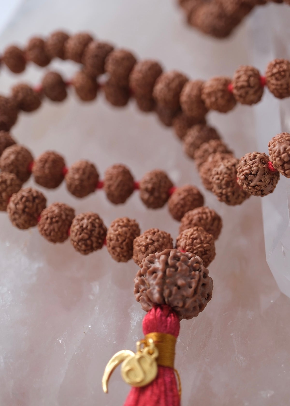 Abundance Temple LAKSHMI Mala | all 7 Mukhi Rudraksha from Indonesia &amp; Nepal