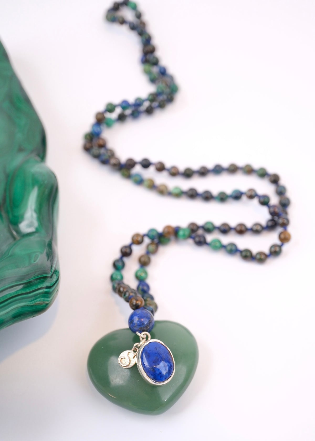 ROHANA Healing to Wholeness | Chrysocolla, Lapis Lazuli Mala