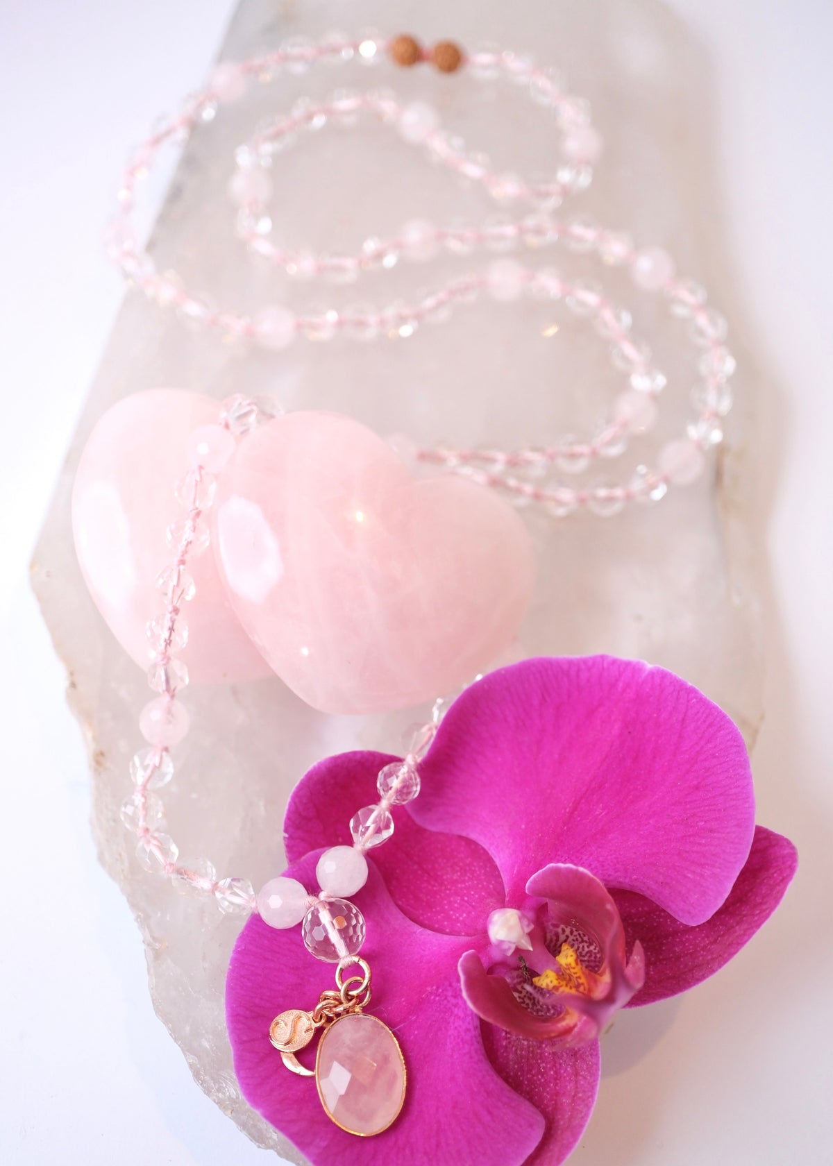 AHAM PREMA Pure Love in heart &amp; soul | Rose Quartz, Herkimer Diamonds, Himalayan Quartz