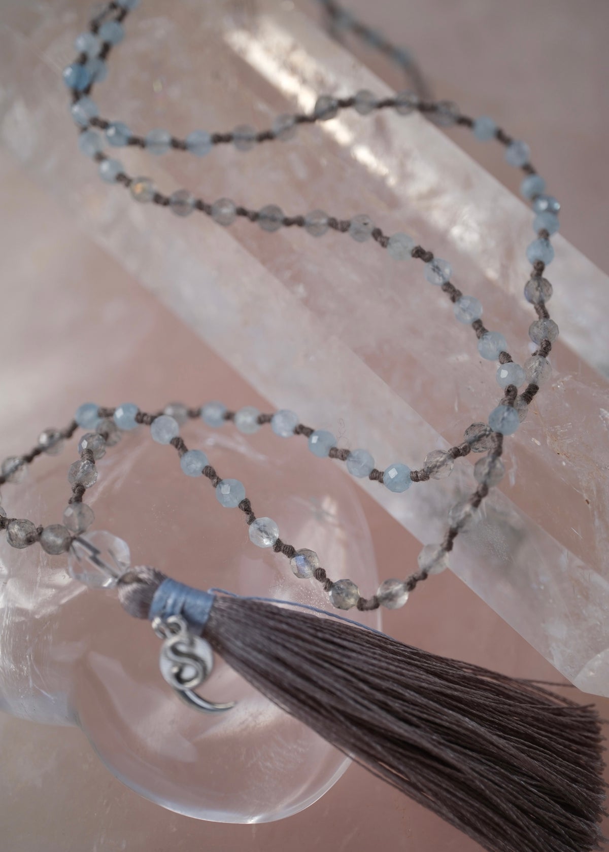 AKASH GANGA The Milky Way &amp; Pleiades path | Labradorite, Aquamarine, Herkimer