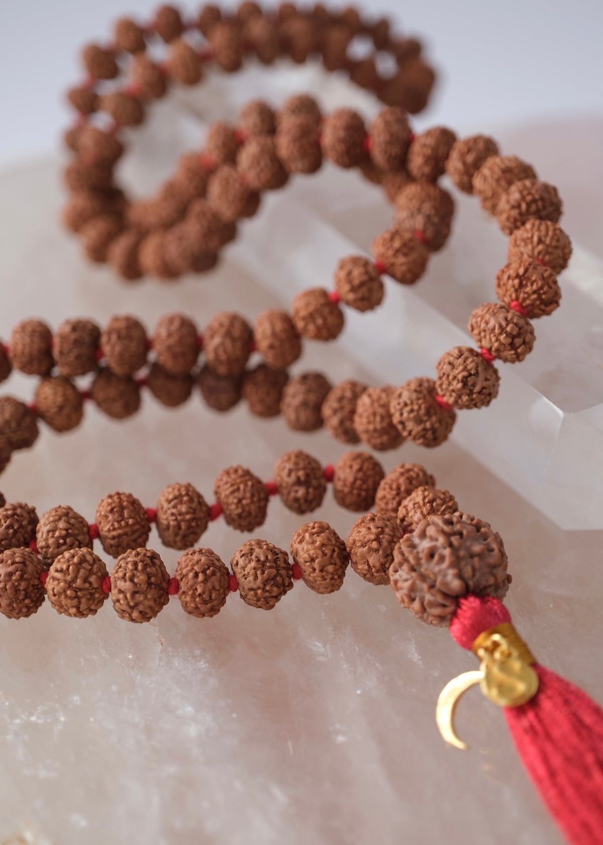Abundance Temple LAKSHMI Mala | all 7 Mukhi Rudraksha from Indonesia &amp; Nepal