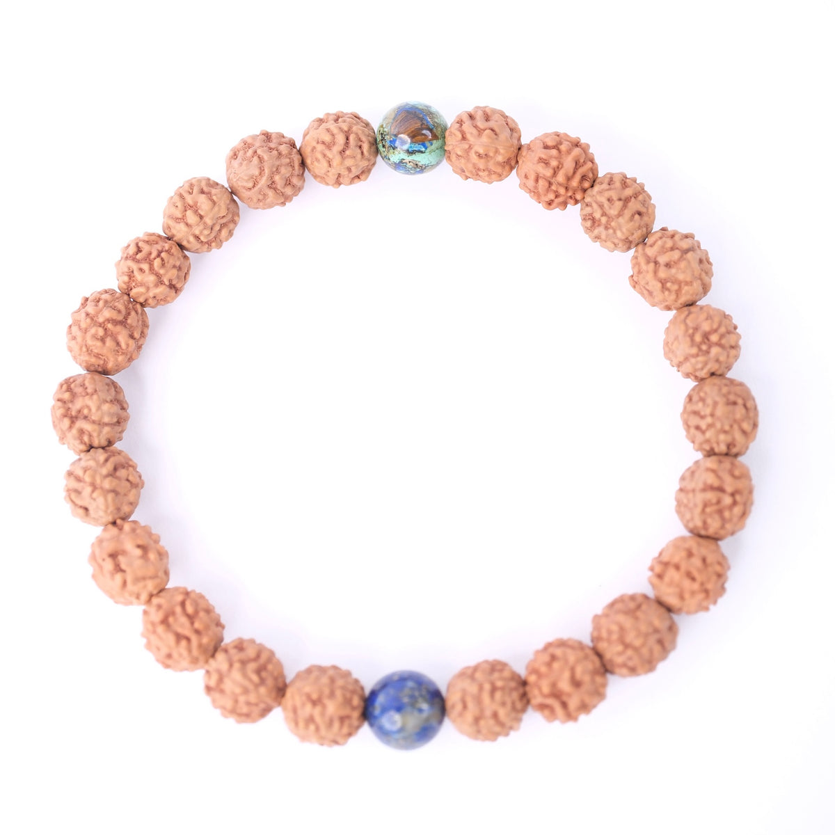 GROUNDED Men’s Bracelet ‘Awakening’ | Lapis Lazuli, Rudraksha