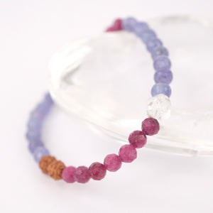 PRIESTESS Bracelet  | Tanzanite, Ruby