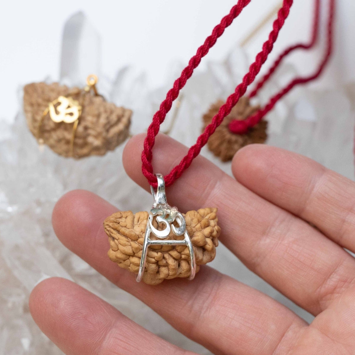 1 Mukhi OM Sterling Silver Collectors Rudraksha Pendant | SHIVA Consciousness &amp; Liberation