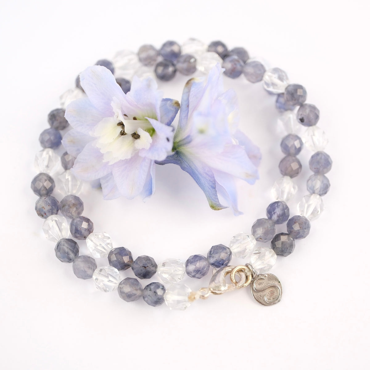 SHAMAN'S Light wrap bracelet | Iolite, Herkimer, Sterling Silver