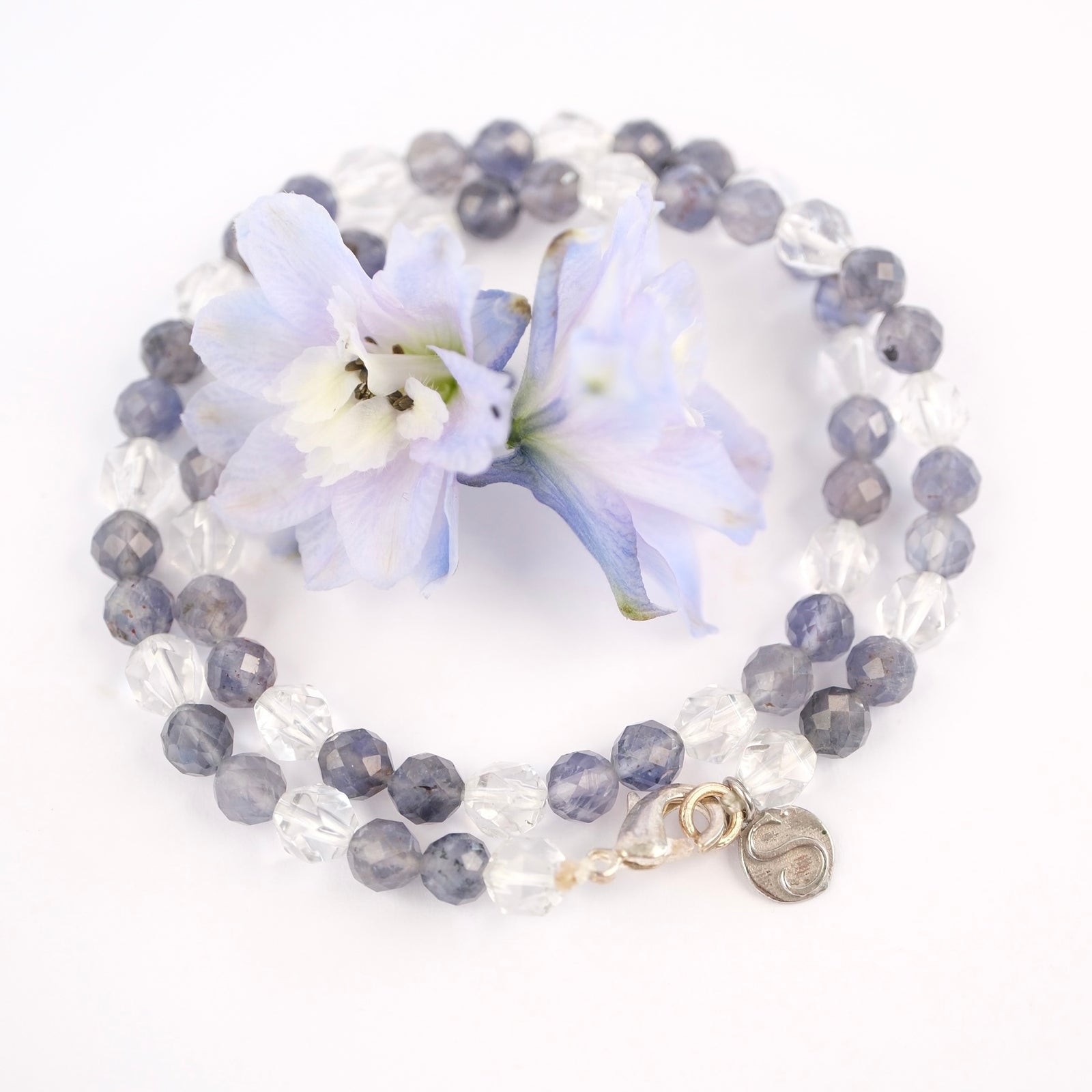 SHAMAN'S Light wrap bracelet | Iolite, Herkimer, Sterling Silver
