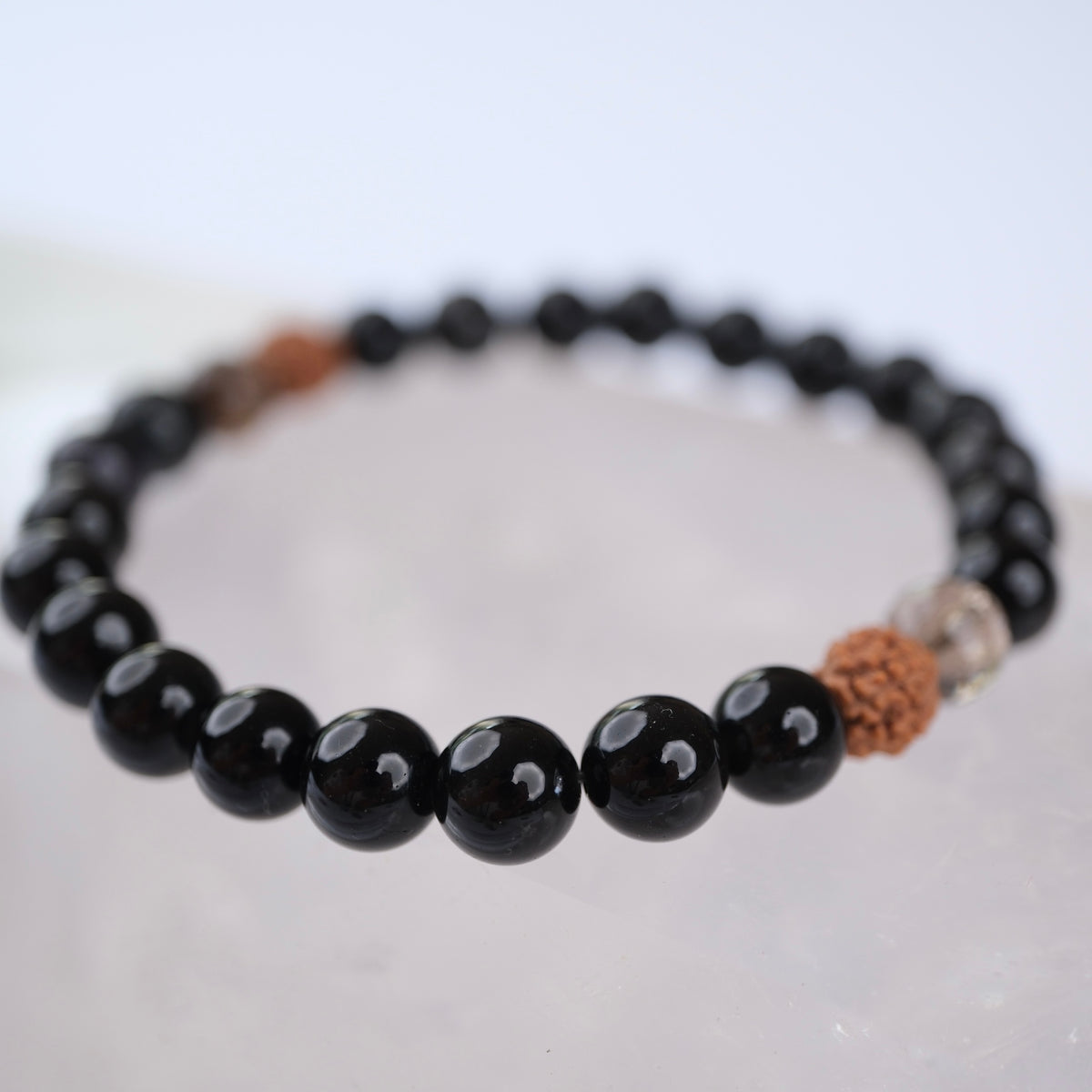 INNER AWAKENING |, Obsidian, Smoky Quartz, Rudraksha