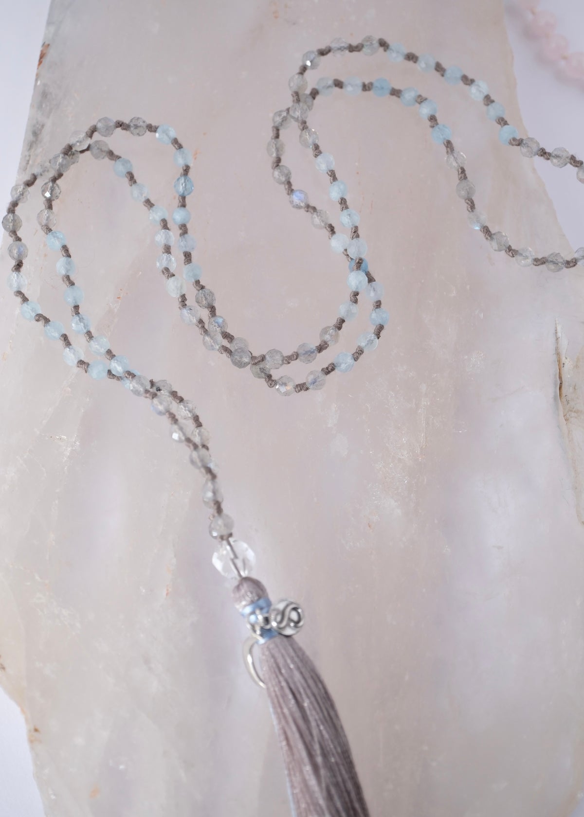 AKASH GANGA The Milky Way &amp; Pleiades path | Labradorite, Aquamarine, Herkimer