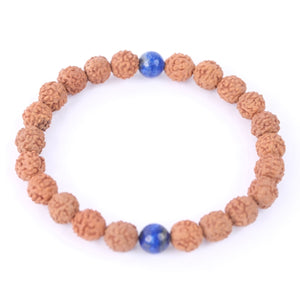 CHIDAKASHA Men’s Bracelet ‘Awakening’ | Lapis Lazuli, Rudraksha