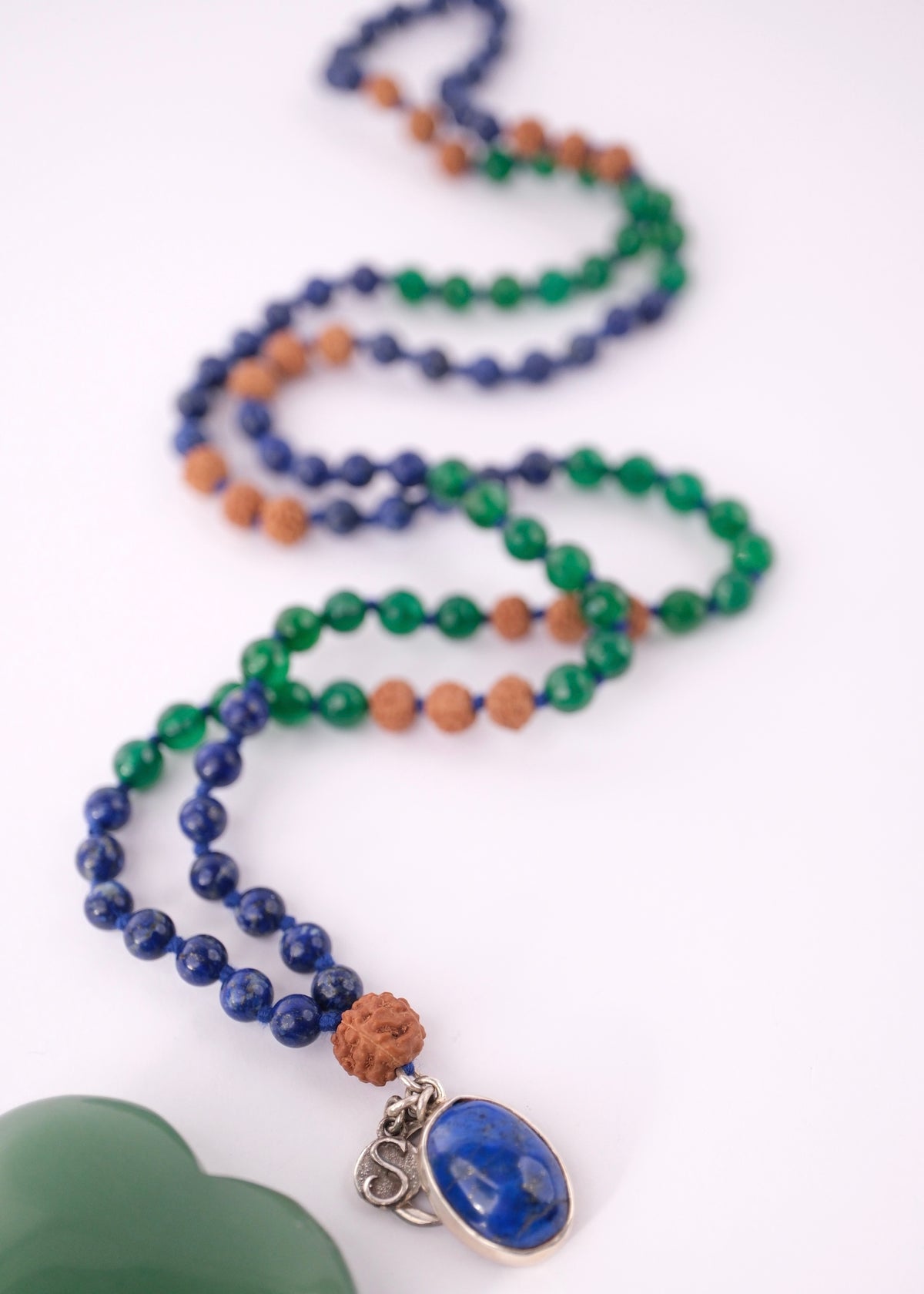 EMPATH Wisdom Walks Alone | Lapis Lazuli, Green Onyx, Rudraksha
