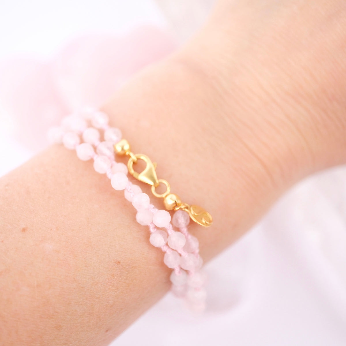 ANURAGA LOVE bracelet | Rose Quartz wrap