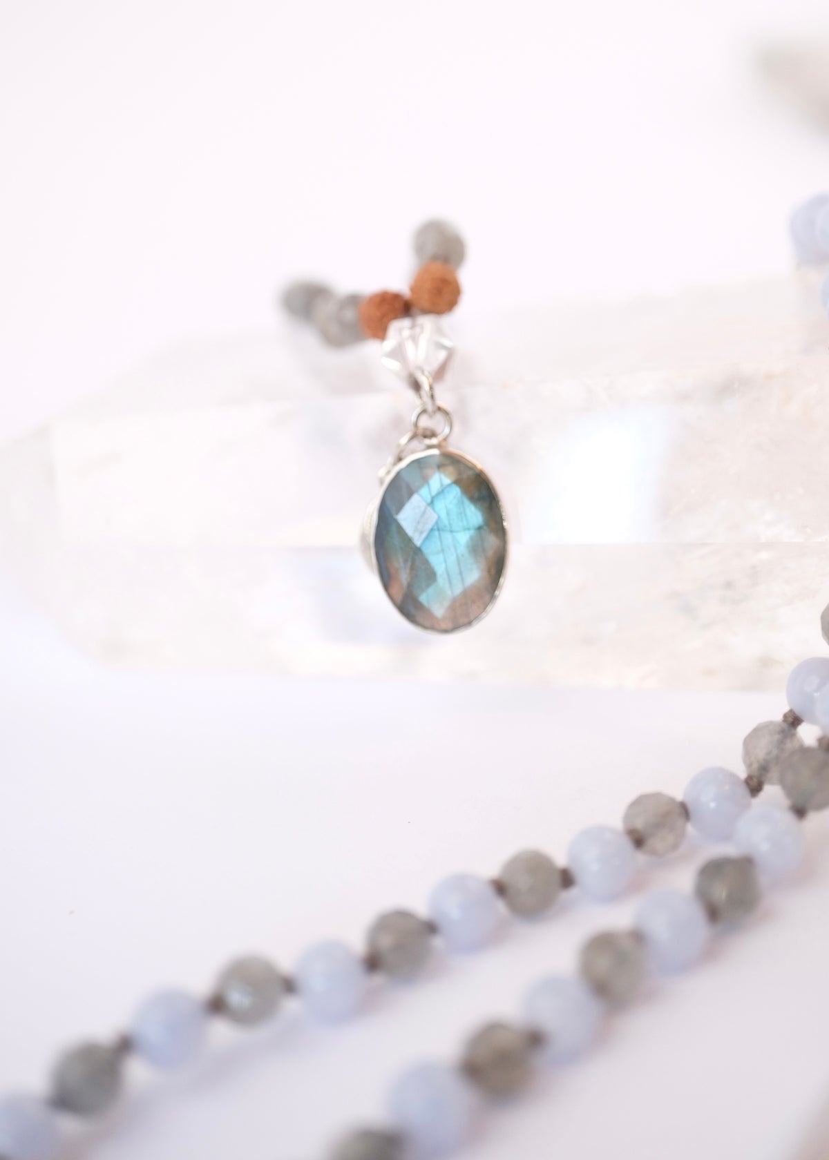 SOUL EXPRESSION Mala | Labradorite, Blue Lace Agate
