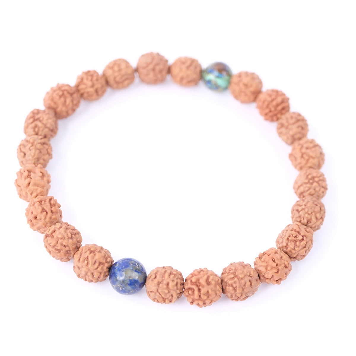 GROUNDED Men’s Bracelet ‘Awakening’ | Lapis Lazuli, Rudraksha