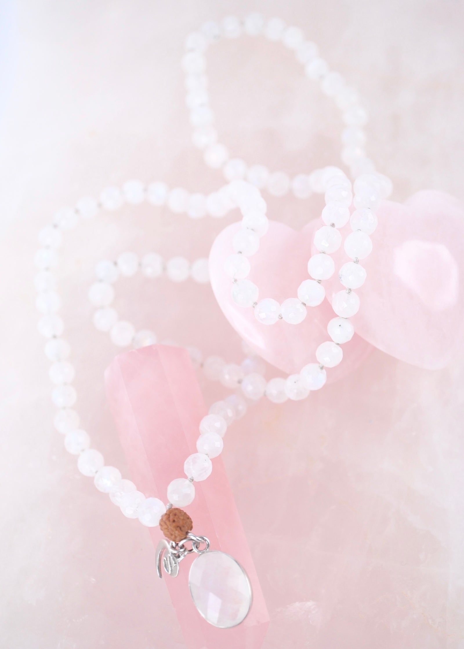 CHANDRAMA Radiance of Feminine Intuition | Moonstone Mala Beads