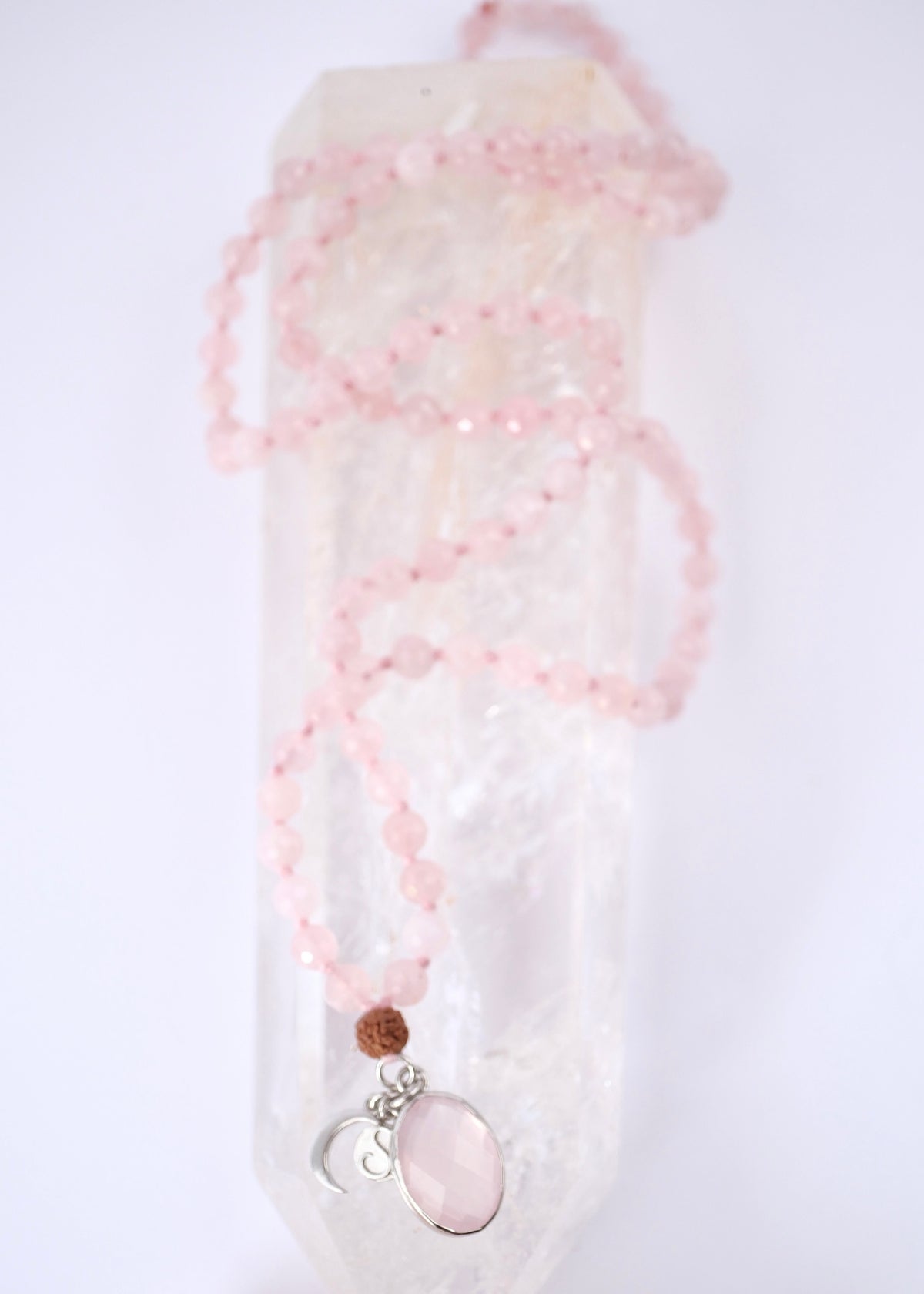 ANURAGA Deep &amp; Abiding LOVE | Rose Quartz Mala