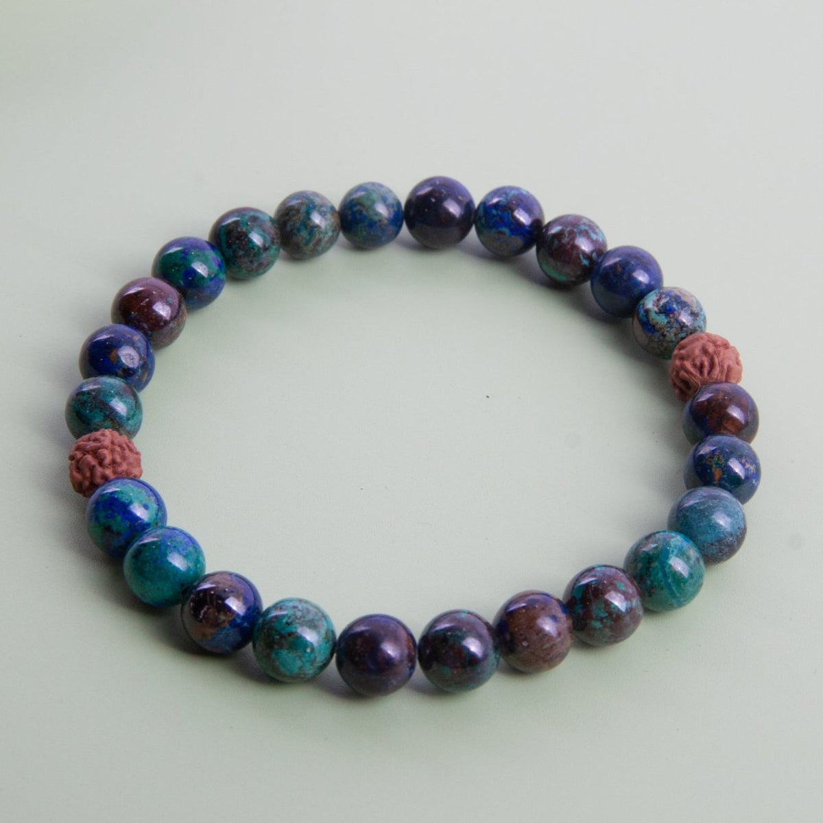 VITALITY Mens Healing Chrysocolla Bracelet