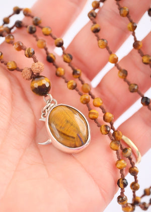 Tigers Eye Pendant in Silver