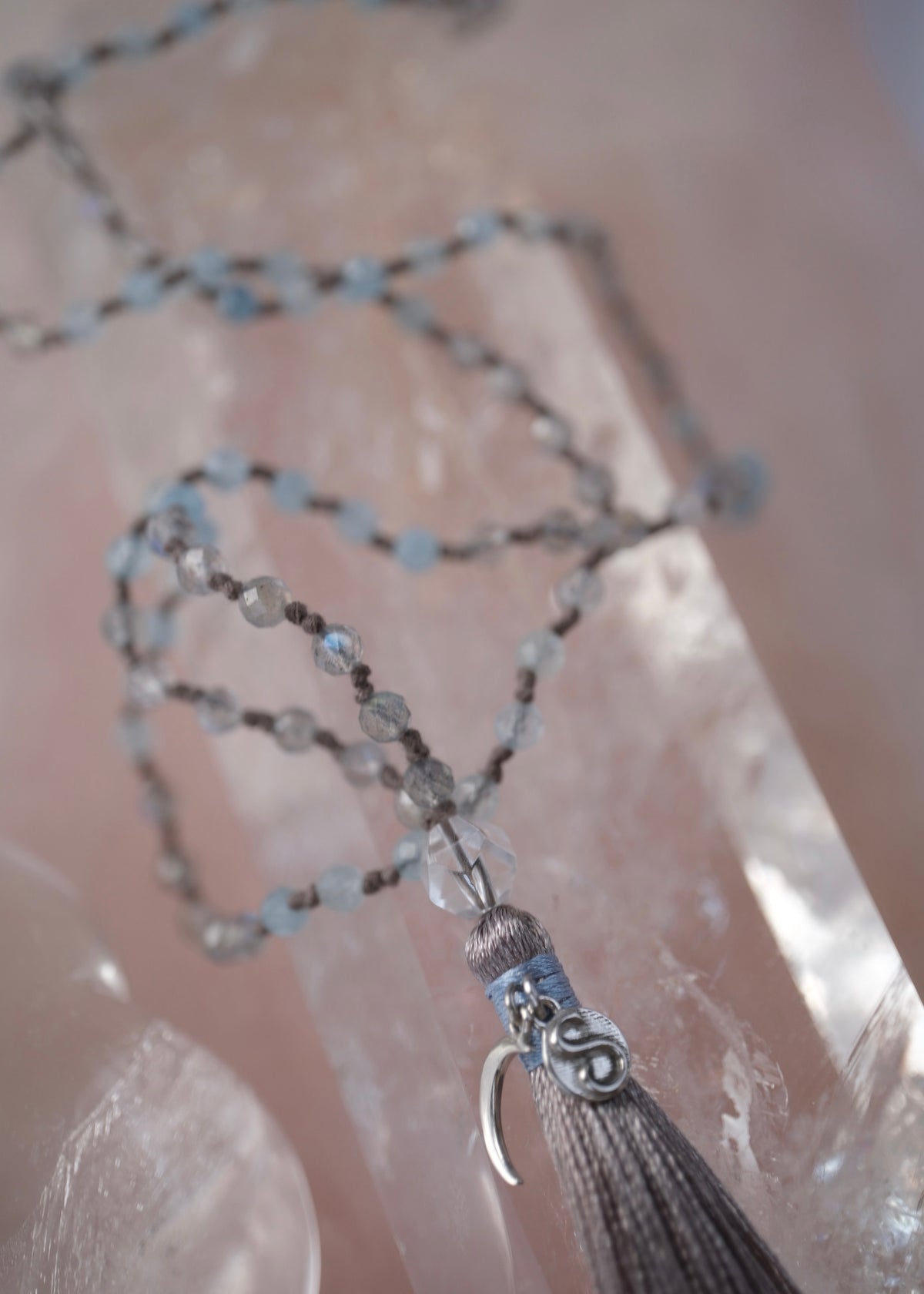 AKASH GANGA The Milky Way &amp; Pleiades path | Labradorite, Aquamarine, Herkimer