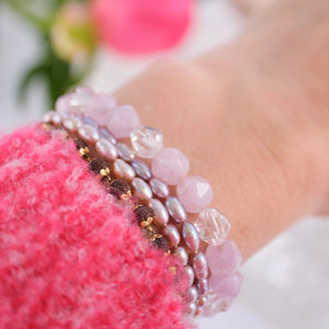 CLAIRVOYANCE Bracelet | Lavender & Herkimer Quartz