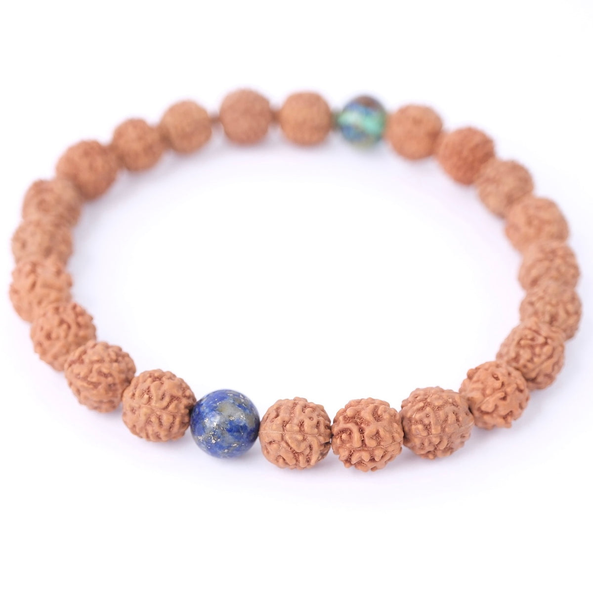 GROUNDED Men’s Bracelet ‘Awakening’ | Lapis Lazuli, Rudraksha