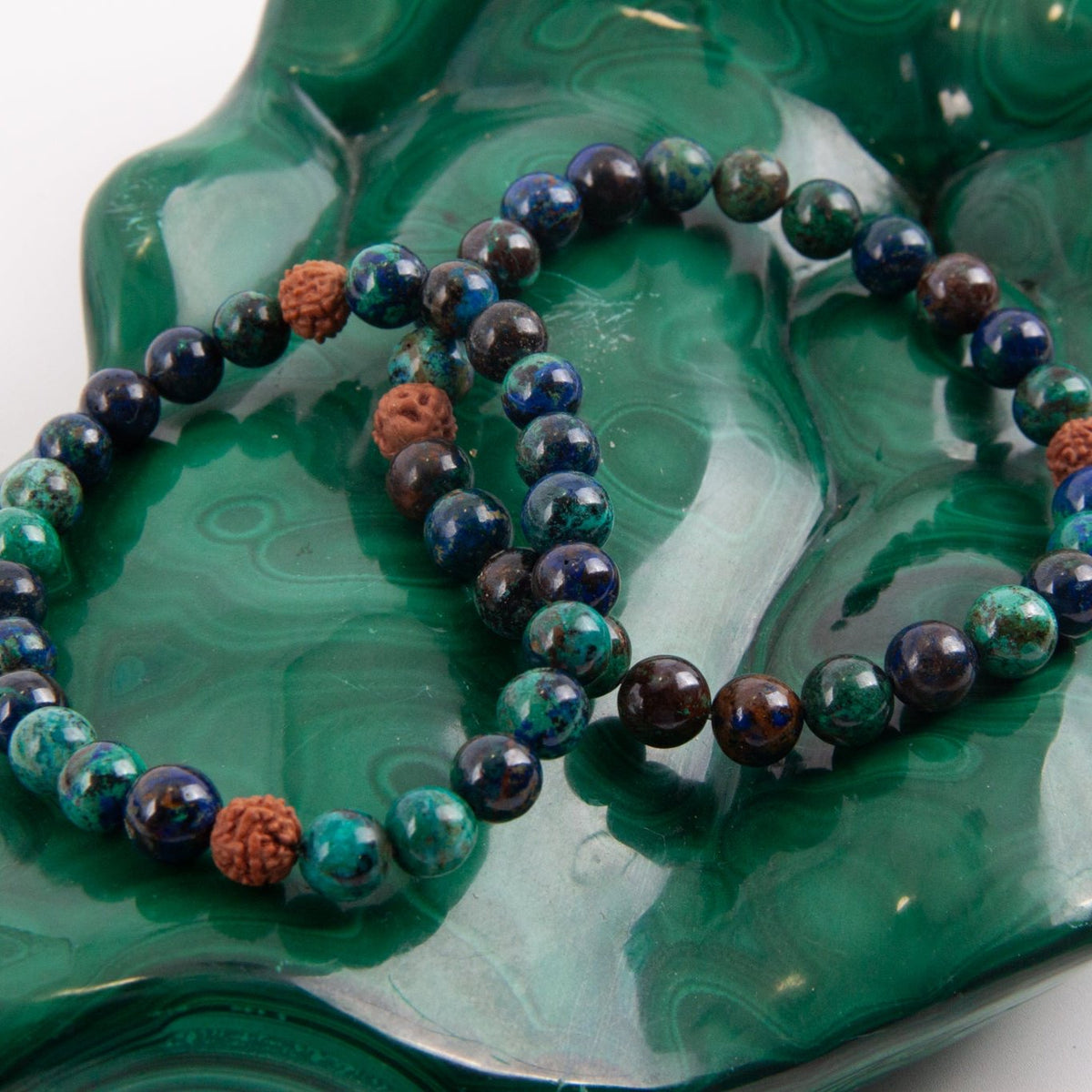 VITALITY Mens Healing Chrysocolla Bracelet