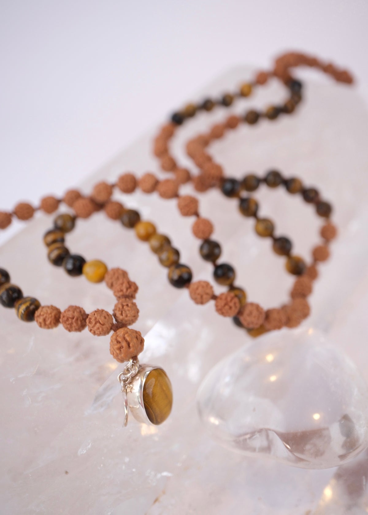 KETU Mala | Tigers Eye & Rudraksha