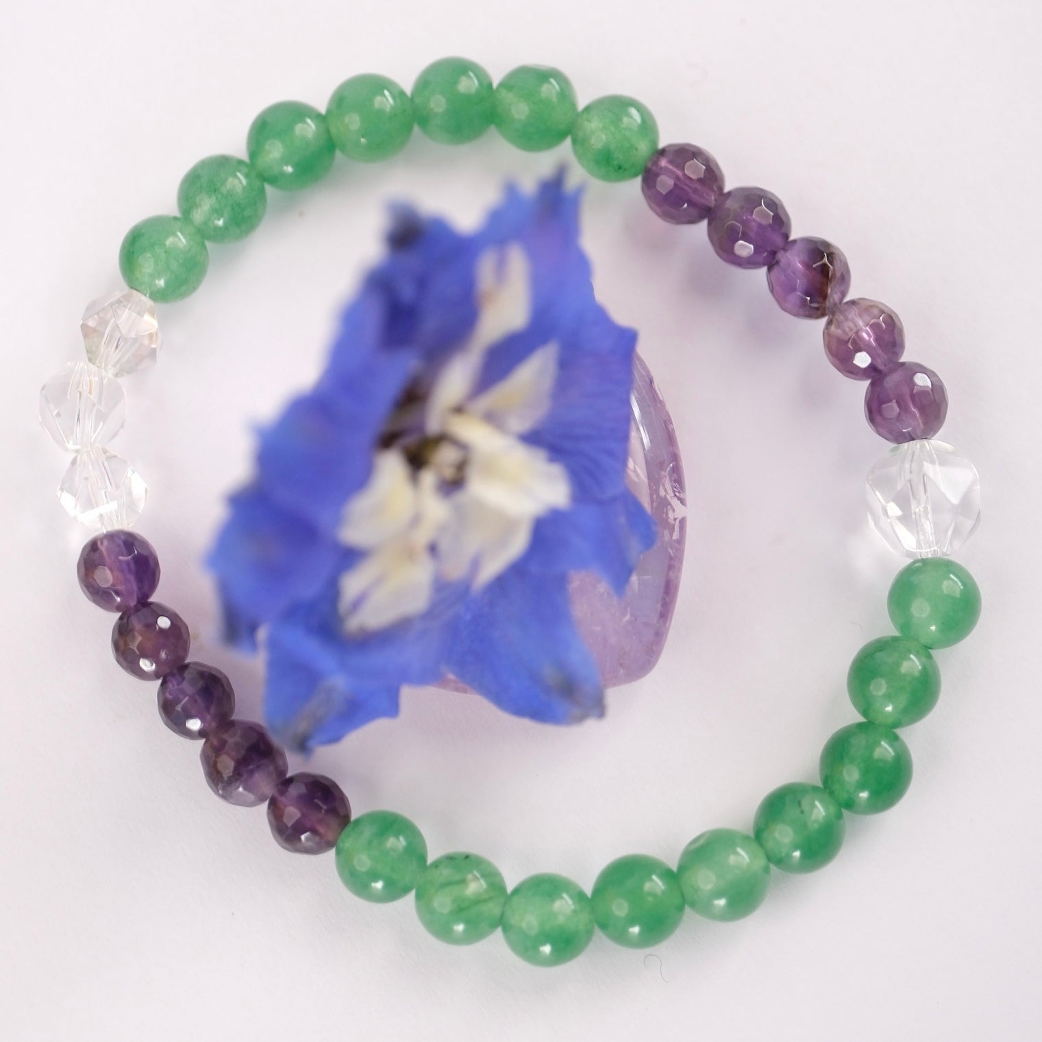 Aventurine Amethyst Wrist Bracelet Crystals of Australia