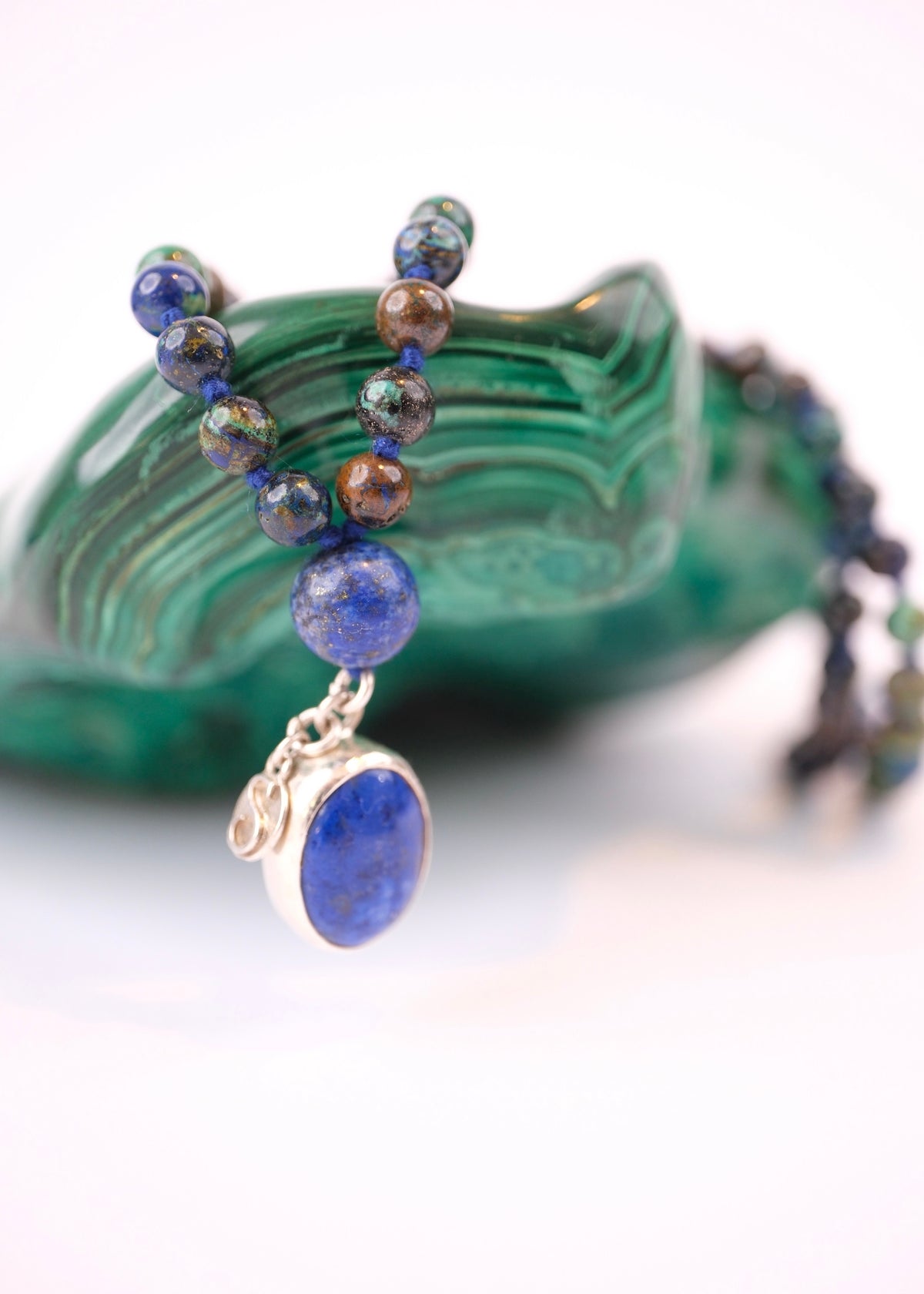 ROHANA Healing to Wholeness | Chrysocolla, Lapis Lazuli Mala