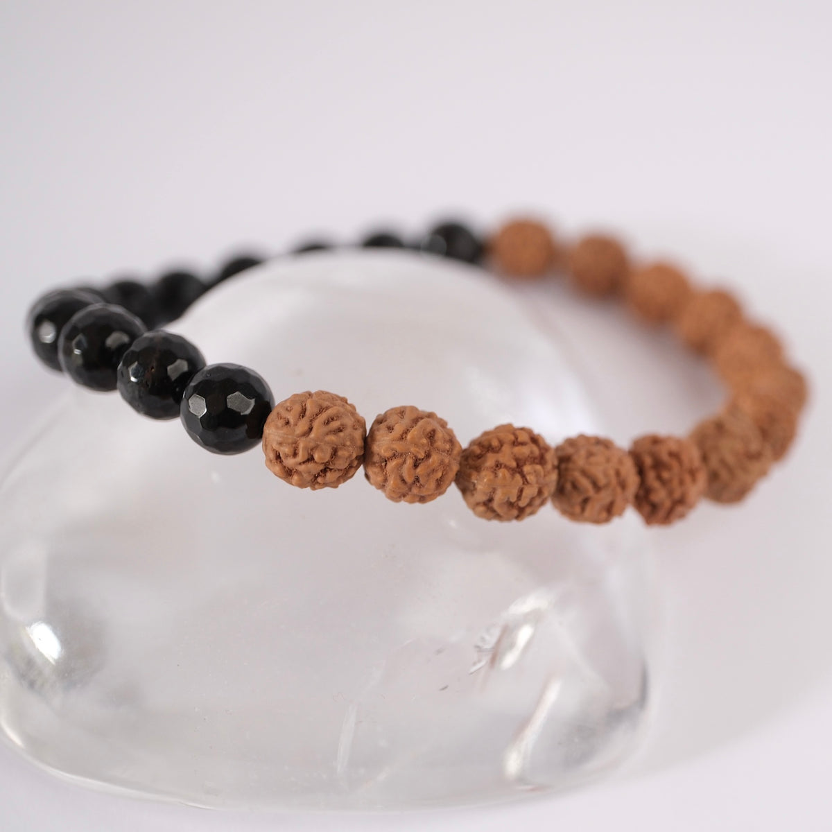 VEDANTA Onyx Rudraksha Men's Bracelet | Knowing Spirit